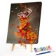 thumbnail image 2 of Cuadros Decorativos Pintado a mano sobre lienzo DIY hoja de arce niña pintura al óleo por números dibujo Kit regalo Likrtyny embutido en tela, 2 of 9