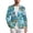 Blue Sea Turtle, variant on Chririnla Native Indian Geometric Print Men's Sport Coats Blazers Business Formal Suit Jacket One Button Hippie Blazer Suit for Wedding,Dinner,Prom,Party