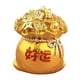 thumbnail image 1 of Estatua de resina con forma de bolsa dorada Feng Shui, adorno para mesa de oficina o escritorio. Buena suerte dorado, 1 of 5