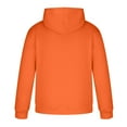 thumbnail image 4 of Aobny Thermal Hoodie Men Orange Hooded Letter Shirt Men Shirts for Men,L, 4 of 5
