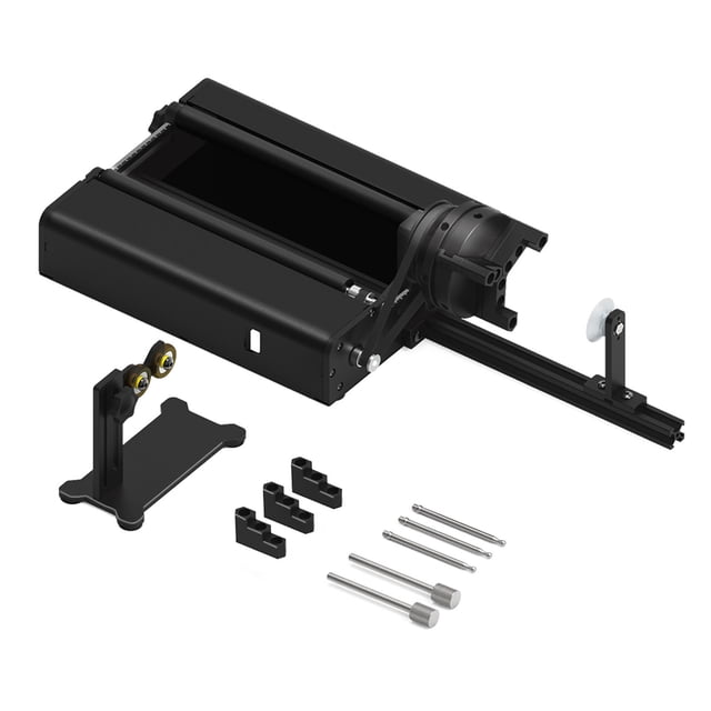 Risegun Grabador Láser, Accesorio Giratorio Módulo Giratorio 4 En 1 para Grabar Objetos Cilíndricos Grabador Cilíndrico para Grabar Anillos De Botellas De Vino