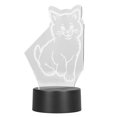 thumbnail image 3 of Ccdes 3D Light,3D Night Light,3D Cat Lamp 3D LED Adjustable Colors Soft Warm Light Safe Durable Easy Operation USB Or Battery 3D Night Light, 3 of 8