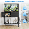 thumbnail image 5 of Naipo 40-50 Gallon Fish Tank Stand with Cabinet, 38" Heavy Duty Reptile Tank Stand, Turtle Tank Stand, Capacity 700 lbs, Adjustable Table Feet, Black, 5 of 10