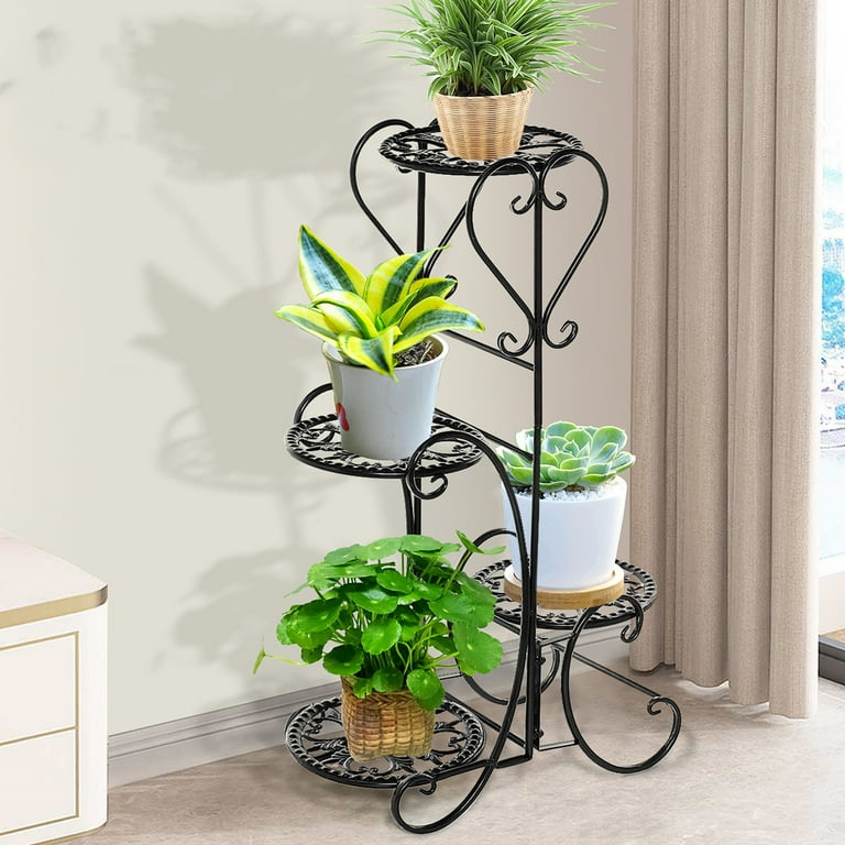4 Tier Metal Shelf Plant Stand Flower Pot Holder Home Garden Decor Display Rack 4 Tier Metal Shelf Plant Stand Flower Pot Holder Home Garden Decor Display Rack