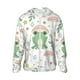 thumbnail image 1 of Fotbe Frog and Mushrooms Chaqueta con Protección Solar UPF 50+ para Hombre y Mujer, Camisa con Capucha y Bolsillos-Large, 1 of 7
