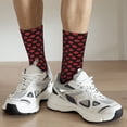 thumbnail image 6 of Fuzoiu Sexy Red Lips Kiss Print Athletic Crew Socks for Men & Women,Casual Crew Socks,Above Ankle Crew Socks for Business, Casual, 6 of 6