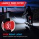thumbnail image 2 of Faro delantero para bicicleta, superbrillante, fácil de montar, apto para todas las bicicletas, color negro y rojo, 2 of 5