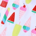 thumbnail image 4 of uublik Toddler Girl Swimsuit Summer One-piece Swimsuit Ice Cream Printing Swimsuit White, Sizes 3T-8, 4 of 5