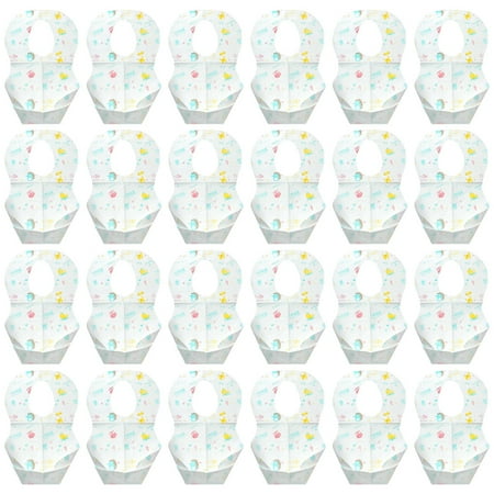 

36Pcs Disposable Baby Saliva Towels Waterproof Baby Bandana Drool Bib White