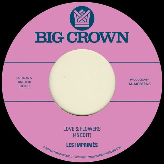 Les Imprimes - Love & Flowers (45 Edit) / You - Music & Performance - Vinyl [7-Inch]