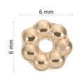 thumbnail image 3 of 2000 PCS Delicate Flower Flowed Beads Beads de plástico Accesorios para la joyería para DIY, 3 of 5