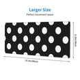 thumbnail image 2 of Rocae Black and White Polka Dot for Gaming Mouse Pad, Mouse Pad Large, Office Computer Keyboard Mousepad, Keyboard and Mouse Pad with Stitched Edges,31.5 x 11.8 in, 2 of 5