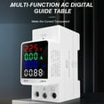 thumbnail image 2 of Digital Color Display AC Current and Voltage Meter 35mm Guide Rail Mounting Multifunction Meter Electricity Measurement Device with Energy Zeroing Function, 2 of 9