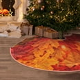 thumbnail image 5 of Rateoe Autumn Leaf Pattern Christmas Tree Skirt with Ties , Christmas Tree Decorations, Farmhouse Christmas Decor Xmas Holiday Decorations-36", 5 of 6