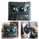 thumbnail image 5 of Devil Eye Wallet ojos Cartera cuero con cara contrabando - Necronomicon () Verde Púrpura, 5 of 9