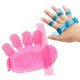 thumbnail image 5 of Methold Guante de masaje para baño de mascotas, ducha de baño de goma, cepillo para lavar el cabello, guante de masaje para baño, Suministros para perros Rosa, 5 of 6