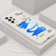 thumbnail image 1 of Funda de teléfono de mariposa para Samsung Galaxy A53 A73 A52 A52S A72 A33 A13 A32 A23 A22 5G, funda trasera líquida con cordón Fivean unisex, 1 of 2