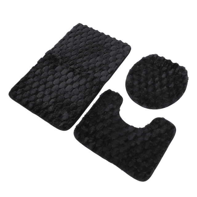JUEGO DE ALFOMBRILLAS DE BAÑO, COMODOS JUEGOS DE ALFOMBRAS DE BAÑO ABSERBENTES ANTRESLIZADOS CONTA DE INODORO, ALFOMBRILLE DE INODORO ANTRESLIZANTE Y ENFORMA DE U PARA