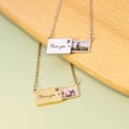 thumbnail image 4 of Collar de acero inoxidable letras colgantes cadenas de clavícula decoración de cuello de moda decoraciones señoras joyería para regalo joyas Ropa, zapatos y accesorios Miscelánea Color Acero Qarigey AP013894-01, 4 of 6