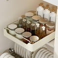 thumbnail image 4 of Pull Out Cabinet Organizer Fixed With Adhesive Film, Heavy Duty Slide Out Drawers for Kitchen Cabinets, Roll Out Shelf Rack for Home Bathroom Pantry Base Organization, 4 of 7