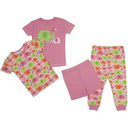 Baby Girls' 4-piece Short Slee