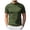 Army Green, variant on Men's Turtleneck Compression T-Shirt Slim Fit Short Sleeve Mock Neck Shirt Pullover Athletic Basic Undershirt (Beige, XL)