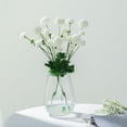 thumbnail image 2 of Efavormart 2 Bushes - 33" Ivory Chrysanthemum Flower Stem, Artificial Silk Flower Spray - Perfect for Wedding, Anniversary, Birthday, Gathering, Bouquets, Celebrations, Centerpieces, 2 of 5