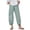 Mint Green, variant on Women's Fashion Butterfly Print Elastic Waist Casual Ankle Pants, Stylish and Comfortable for Daily Wear, Lightweight with Flowy Design,Mint Green M