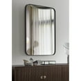 thumbnail image 2 of Mirrona STAR Black Rectangular Wall and Bathroom Mirror - 24x36 Inches - Black, 2 of 4