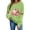 Green sweatshirt for women #6, variant on DeeHomeMo Plaid Pumpkin Floral Leaf Graphic Women Pullover Sweatshirt Wide Round Neck Long Sleeve Regular Fit Bow Applique On Sleeves For Fall Daily Casual Outing Black,XL