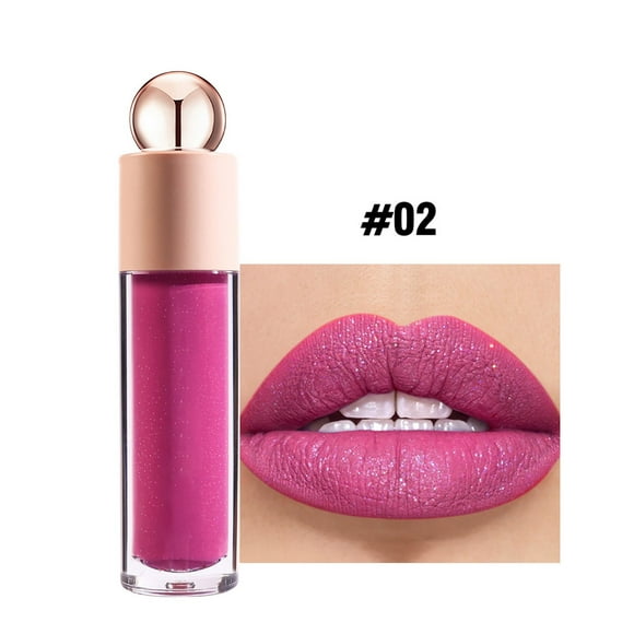 Sandistore Sparkling Lip Gloss Moisturizing Fine Sparkling Lip Glaze Velvet Lipstick Make up Kits
