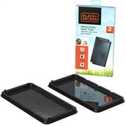 BLACK + DECKER Heavy-Duty Rat, Mouse & Snake Glue Trap | Large Sticky Boards for Rodents, Insects, Spiders & Other Vermin | 2 Pack