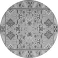 thumbnail image 1 of Ahgly Company Indoor Round Persian Gray Traditional Area Rugs, 4' Round, 1 of 1