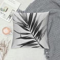 thumbnail image 2 of Acheng Short Plush Pillowcase 1 Piece - Palm Leaves with Lush Branches and Leaves, Tropical Jungle Palm Leaves with Charming Colors White, 2 of 5