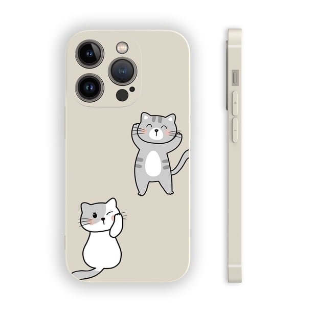 Mantenga su iPhone con un aspecto fresco y divertido con una funda protectora de doble capa adornada con ilustraciones artísticas