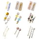 thumbnail image 1 of 20 pinzas para el cabello con perlas, pinzas para el cabello con forma de macarrón, pinzas para el cabello de metal, pinzas para el cabello para bodas diarias y fiestas, 1 of 7