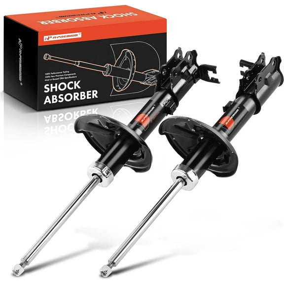 A-Premium Rear Pair [2] Strut Assembly Compatible with Hyundai Accent 2000 2001 2002, Driver and Passenger Side