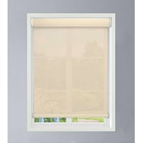 Linen Avenue Custom Cordless Cassette 5% Solar Roller Shade, 33 W x 66 H Sand (Arrives 1/4" Narrower)