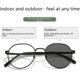 thumbnail image 2 of Metal multi escena aplicable anti luz azul metal Europa y América gafas estilo espejo plano que cambia de color, 2 of 5