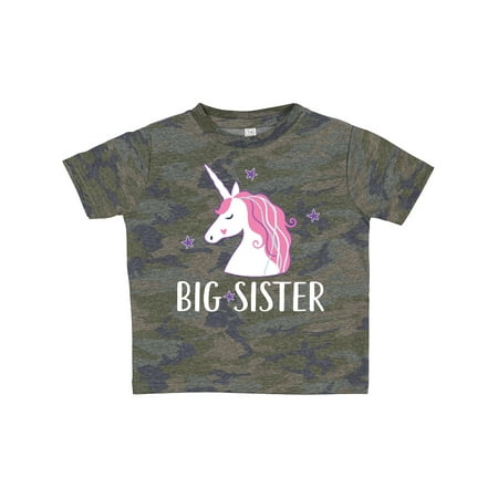 

Inktastic Big Sister Unicorn Gift Toddler Toddler Girl T-Shirt