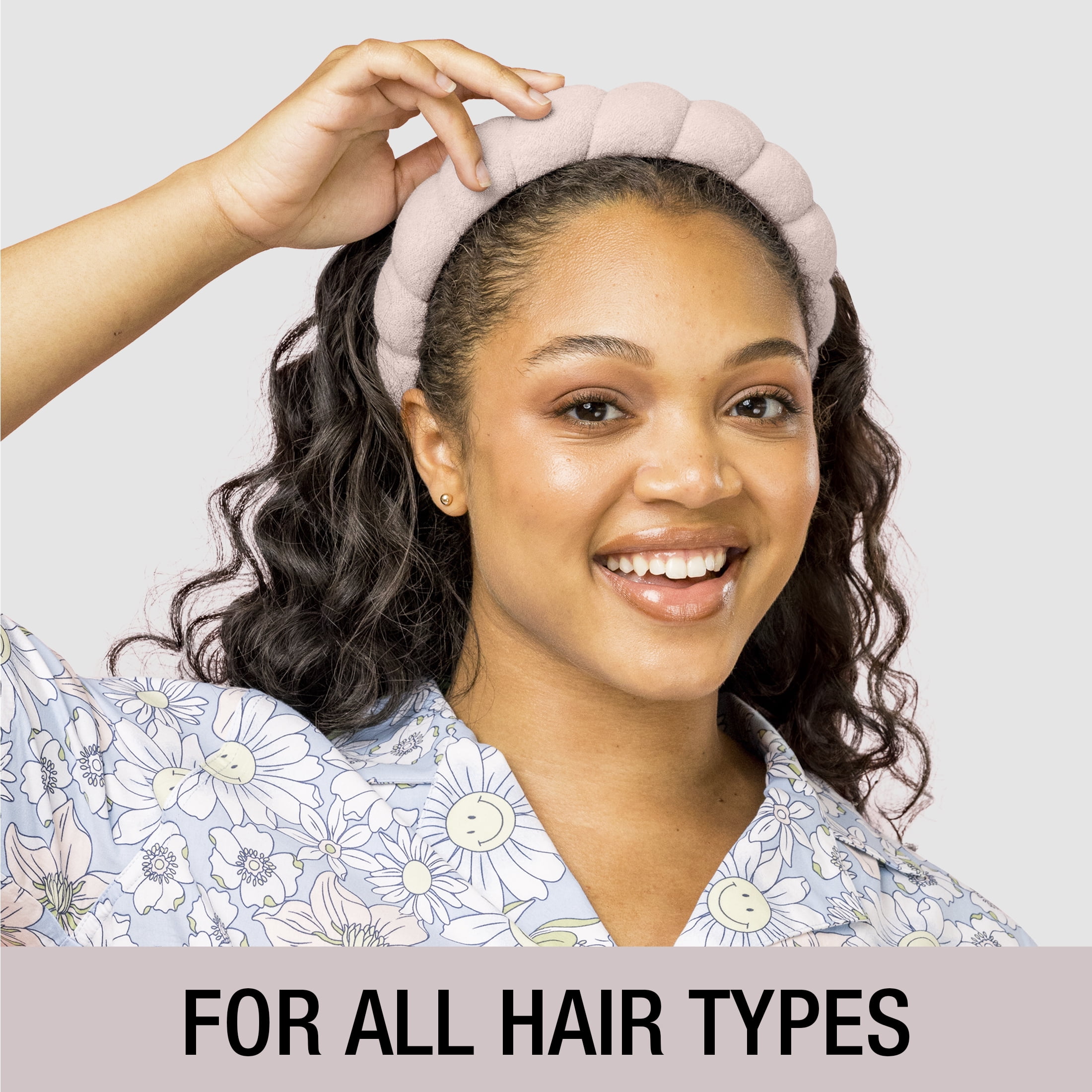 Conair Spa Stirnband, Rosa – Ultra-saugfähiges Mikrofaser-Band Für Gesichtsreinigung & Make-up, Weich, Kein Drücken