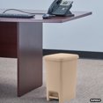 thumbnail image 4 of Slim 2.5-gallon Step on Trash Can with Lid Space Savor Beige Trash Can, Good for Dorm Room, Kitchen, Bathroom, or Office, Keeps the Room Neat and Clean, 4 of 7