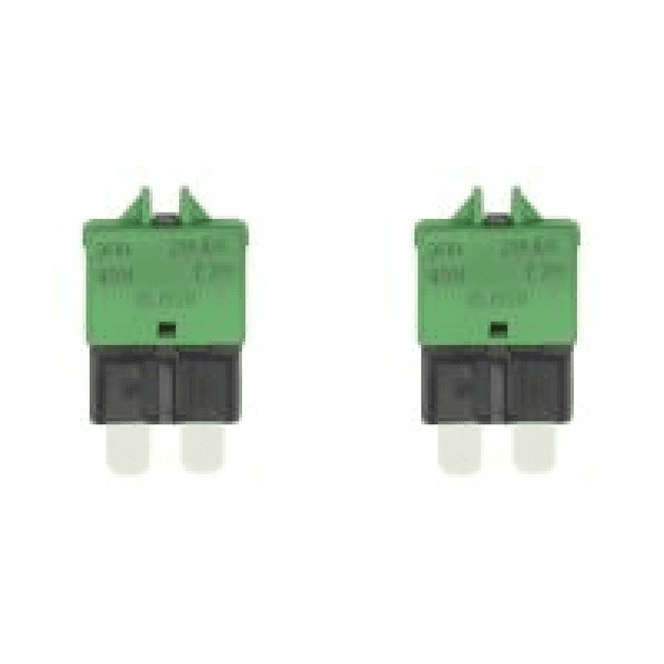 Fusible Cuchilla Disyuntor ATC Reinicio Manual DC32V para Barco Coche (30A) Verde