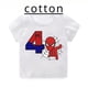 thumbnail image 2 of Camiseta de algodón de manga corta para niños, nueva camiseta de SpiderMan para cumpleaños de niñas de 2, 3, 4, 5, 6, 7 y 8 años, camiseta para bebé de SpiderMan, ropa para niños, 2 of 5