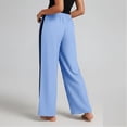 thumbnail image 4 of Aofany Womens Slacks Elastic Waist Straight Leg Pants Plus Size Casual Loose Commuting Trousers with Pockets, 4 of 8