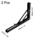 thumbnail image 2 of Soporte plegable Uxcell de 11.81" para estantes, mesas, escritorios, montado en la pared, colapsable, negro, 2 of 4