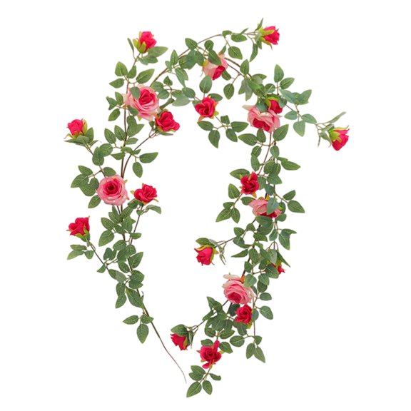 Lifelike Rose Vine Flowers for Wall Window Door Home Garden Wedding Party Arrangement Decoration