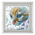 thumbnail image 1 of veasfak DIY Handmade Watercolor Cat Stamped Cross Stitch Embroidery s Home Decor 11CT 41x41cm, 1 of 9