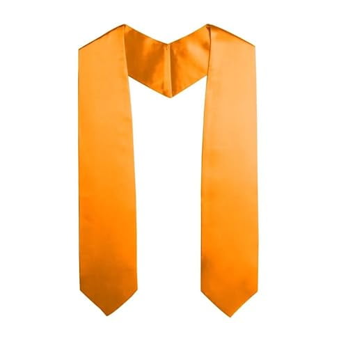 Honors Graduation Academic 60" Classic End Honor Stoles/Sashes (Orange)