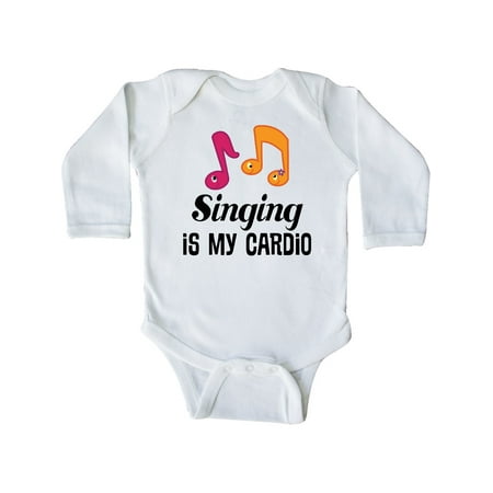 

Inktastic Singing is my Cardio Choir Music Gift Baby Girl Long Sleeve Bodysuit